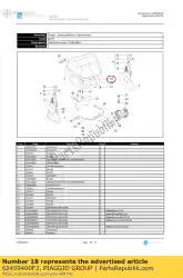 Here you can order the boot door from Piaggio Group, with part number 62459400F2: