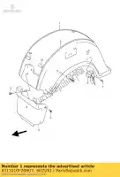 6311010F20BU7, Suzuki, guardabarros trasero suzuki vl 1500 2000, Nuevo