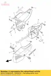 Here you can order the rivet, blind from Yamaha, with part number 902674080200: