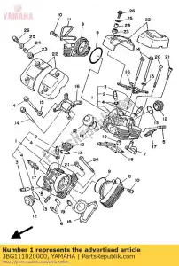 yamaha 3BG111020000 cilinderkop assy - Onderkant