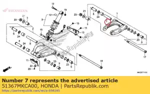 honda 51367MKCA00 collare, fr. distanza del braccio superiore - Il fondo