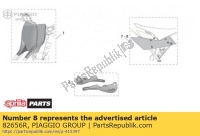 AP9100286, Aprilia, lewa tablica rejestracyjna, Nowy