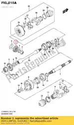 Aqui você pode pedir o engrenagem, unidade secundária em Suzuki , com o número da peça 2491138F00: