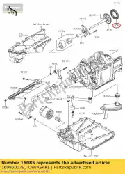 Aquí puede pedir engranaje, 34t de Kawasaki , con el número de pieza 160850079: