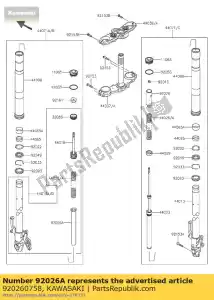 kawasaki 920260758 espaciador zr800dds - Lado inferior