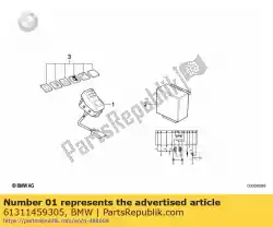 Ici, vous pouvez commander le interrupteur de détresse auprès de BMW , avec le numéro de pièce 61311459305: