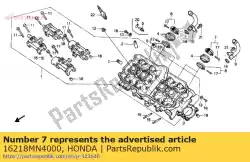 Aqui você pode pedir o banda b, isolador em Honda , com o número da peça 16218MN4000: