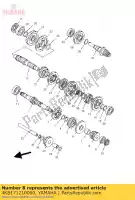 4KB171210000, Yamaha, engranaje, segundo piñón yamaha yfm 350 2000 2001, Nuevo