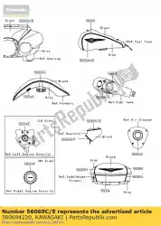 Here you can order the pattern,leg shield,upp,l from Kawasaki, with part number 560694220: