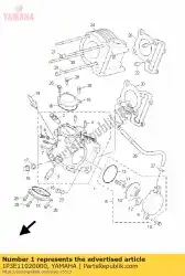 cilinderkop assy van Yamaha, met onderdeel nummer 1P3E11020000, bestel je hier online: