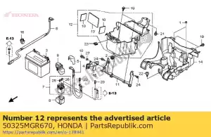 Honda 50325MGR670 caixa, bateria - Lado inferior