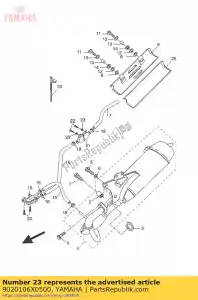 yamaha 9020106X0500 ring, gewoon - Onderkant