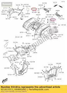 Kawasaki 92161Y011 amortisseur - La partie au fond