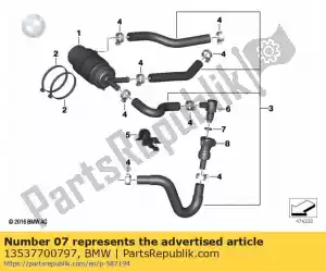 BMW 13537700797 o-ring - Górna strona