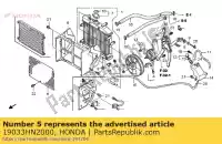 19033HN2000, Honda, copertura, rad.grill honda trx500fa fourtrax foreman 500 , Nuovo