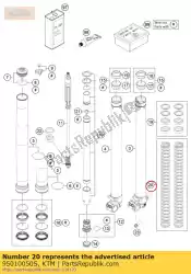 veer 4,6 n / mm set van KTM, met onderdeel nummer 95010050S, bestel je hier online: