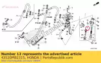 43520MB2315, Honda, piston set, master cylinder (nissin) honda  (d) japan jc61-100 (l) japanese domestic / nc29-100 cb cbf cbr fmx gl nc nt r (r) japan r2 (t) japan riii nc24-102 (j) japan rvf trx vfr vt vtr xl xr xrv 125 250 300 400 500 600 650 700 750 800 1000 1100 1300 1500 1988 1990 1991 1992 1993 1994 1995, New