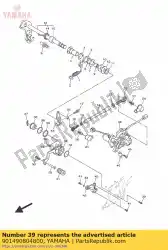 schroef van Yamaha, met onderdeel nummer 901490804800, bestel je hier online: