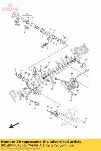 yamaha 901490804800 schroef - Onderkant