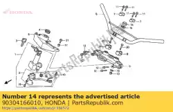 Ici, vous pouvez commander le écrou, tige de direction auprès de Honda , avec le numéro de pièce 90304166010: