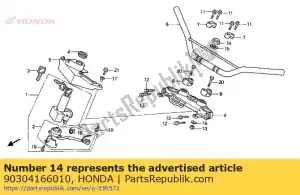 honda 90304166010 écrou, tige de direction - La partie au fond