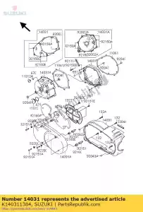 Suzuki K140311384 cover-generator - Bottom side