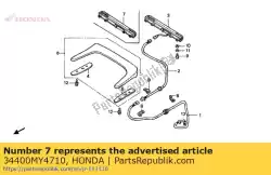 Aquí puede pedir conjunto ligero., maniquí de montaje alto de Honda , con el número de pieza 34400MY4710: