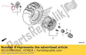 honda 90103HN0A60 bolt, wheel, 10x32 - Bottom side