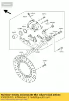 430820095, Kawasaki, freio pad-assy, ??fr, rh kawasaki eliminator 125 , Novo