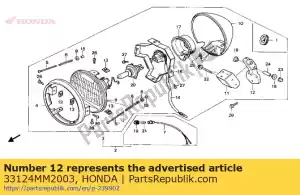 Honda 33124MM2003 staffa b, testa li - Il fondo