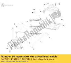 Aquí puede pedir tapa más fría de Piaggio Group , con el número de pieza 846993: