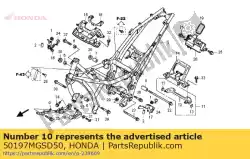 Aqui você pode pedir o tampa, motor em Honda , com o número da peça 50197MGSD50: