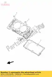 Qui puoi ordinare guarnizione, cilindro da Yamaha , con numero parte 5PS113510000: