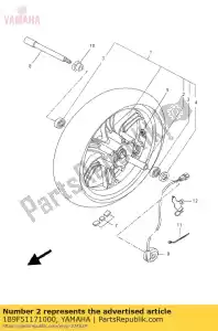 yamaha 1B9F51171000 spacer, bearing - Bottom side