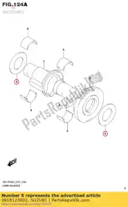 suzuki 0918123002 ring, zwengel ba - Onderkant