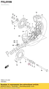 suzuki 0926215021 rolamento de esferas - Lado inferior