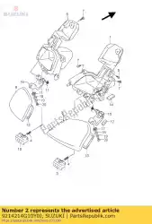 Ici, vous pouvez commander le couvercle, panneau avant auprès de Suzuki , avec le numéro de pièce 9214214G10Y0J: