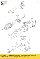 Here you can order the fork,shift,2nd&3rd kx420-a1 from Kawasaki, with part number 131401024: