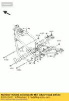 920011621, Kawasaki, perno, bridado, 10x180 z550-h1 kawasaki eliminator en er gpx gpz ltd zephyr zl zr zx zxr 400 450 500 550 600 750 1985 1986 1987 1988 1989 1990 1991 1992 1993 1994 1995 1996 1997 1998 1999 2000 2001 2002 2003 2004 2005, Nuevo