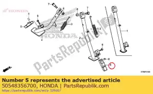 honda 50548356700 rubber, standaard - Onderkant