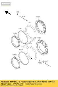 Kawasaki 410291293 spoke-inner,rr,lh,173 - Bottom side