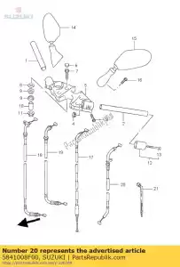 suzuki 5841008F00 cable, starter - Bottom side