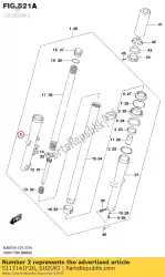 Here you can order the tube,outer,r from Suzuki, with part number 5113141F20: