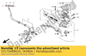 Honda 53175KEB620 lever, r. steering handle - Bottom side