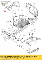 Here you can order the 01 cover,maintenance from Kawasaki, with part number 140930799: