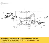 1A005878, Piaggio Group, luchtfilterkast aprilia met0001a met0001aa met0001aawh, metm9100 met0001aawj met0001bav met0003ba1 metm917e metm918e, met0001a sr 125 storm tt bsiv 125 150 2018 2019 2020 2021 2022, Nieuw