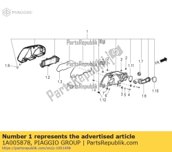 Aprilia 1A005878, Luftfilterkasten, OEM: Aprilia 1A005878