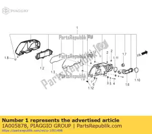 Piaggio Group 1A005878 skrzynk? filtra powietrza - Dół