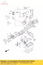 Ici, vous pouvez commander le unité de commande du moteur auprès de Yamaha , avec le numéro de pièce 1SDH591A0000: