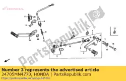 Here you can order the pedal comp.,chang from Honda, with part number 24705MN4770: